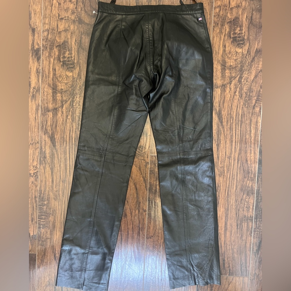NWT Vintage Ralph Lauren Polo Leather Pants size 4 Y2K - Picture 4 of 8